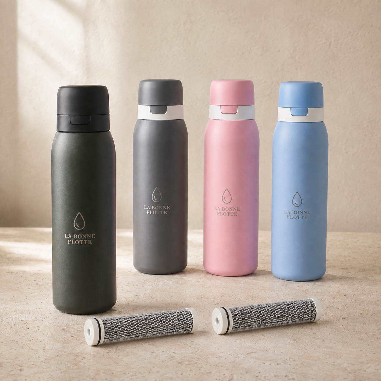 Pack Essentiel — Gourde + 2 filtres de rechange
