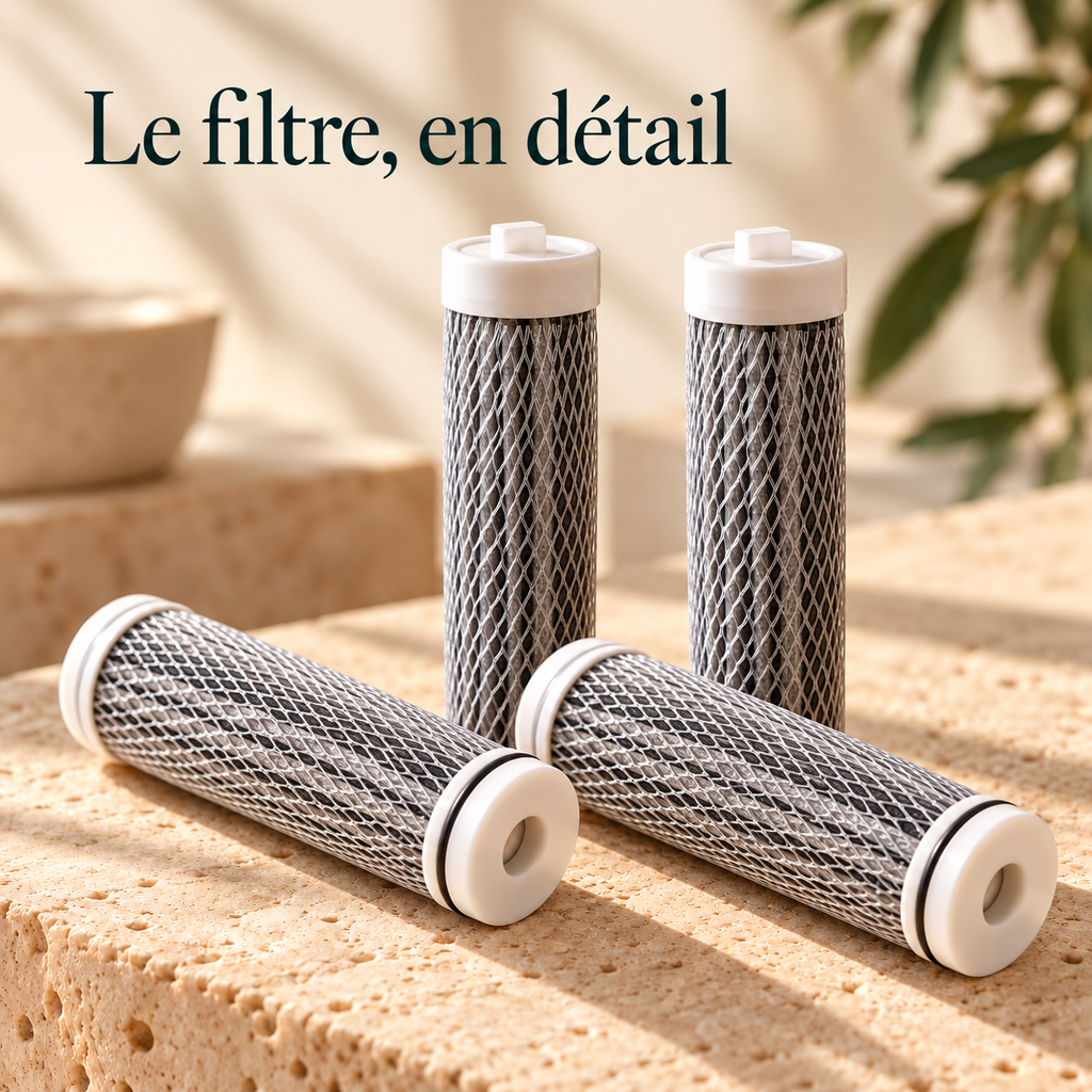 Lot de 4 filtres de remplacement pour gourde filtrante