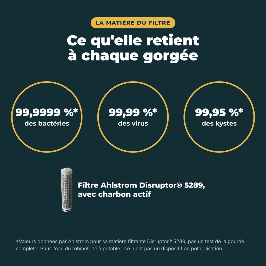 Matière filtrante Ahlstrom Disruptor 5289 : ce qu'elle retient selon son fabricant