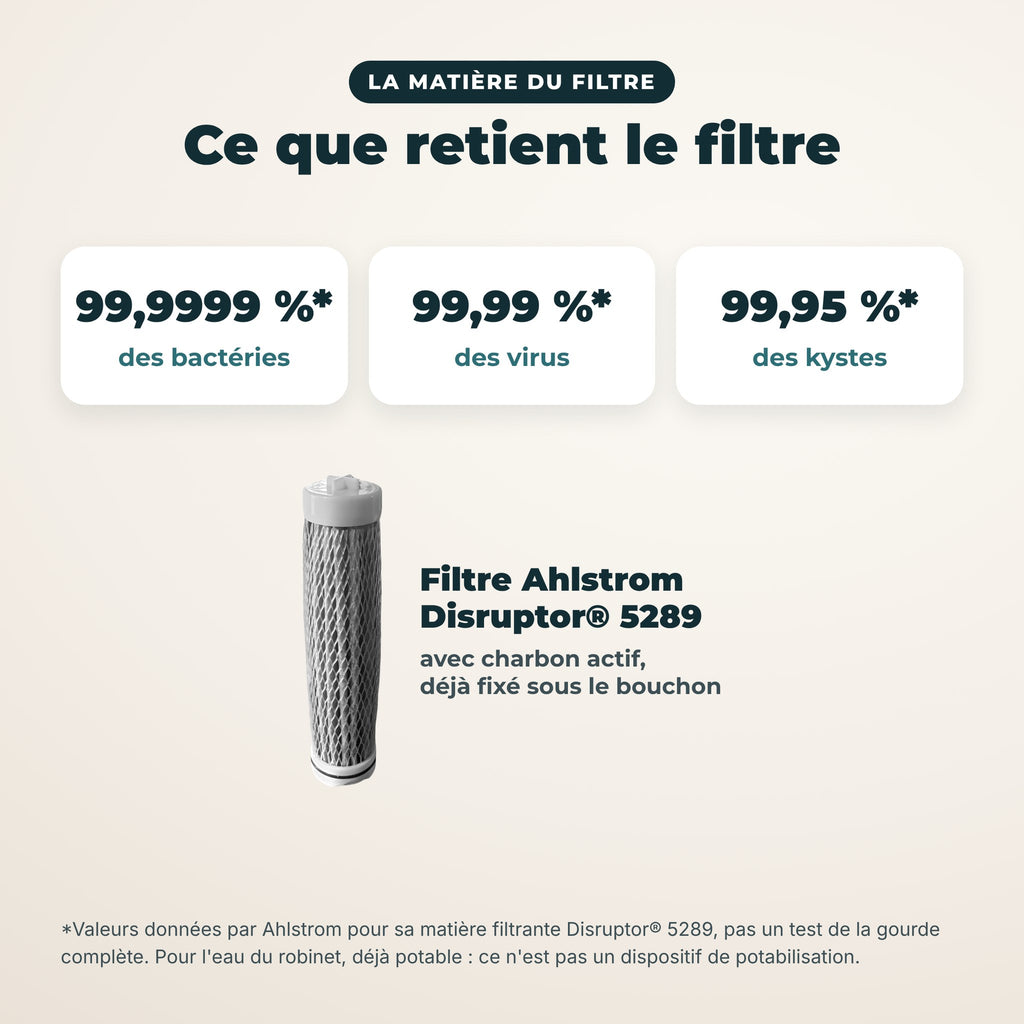 Matière filtrante Ahlstrom Disruptor 5289 : ce qu'elle retient selon son fabricant