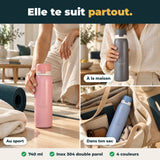 La gourde au sport, à la maison et dans le sac